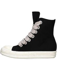 Rick Owens - Temple Jumbo Lace High Sneakers Milk" Du01F4818 Dow2 911" - Lyst