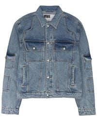 Sp5der - Denim V3 Field Jacket 132" - Lyst