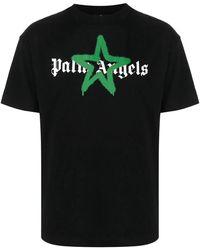 Palm Angels - Star Sprayed Logo T-Shirt Pmaa001C99Jer0241055" - Lyst
