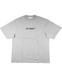 Off-White c/o Virgil Abloh - Chalk Arrow Skate Fit Tee "Heather" 44Owos26T065 030" - Lyst