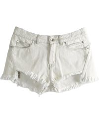 Rick Owens - Denim Bias Cutoffs Shorts "Milk Wash" Ro01F6396 Dmw 51" - Lyst