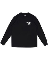 Rhude - Bowl Long-Sleeve T-Shirt Rhd Mtps 0169 Blac" - Lyst