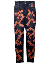 Amiri - Leather Star Patch Jeans "Chemist - Lyst