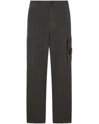 Stone Island - Cotton Ripstop Cargo Pants "Coal" 3100015 S0211 V0078" - Lyst