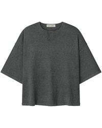 Fear Of God - Essentials Soft Knit Short Sleeve Henley "Iron" Rw00314 0032" - Lyst