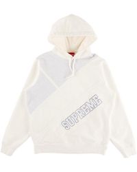 Supreme - Diagonal Hooded Sweatshirt "Ss18" Su3868" - Lyst
