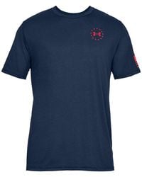 Under Armour - Freedom Flag T-Shirt "Academy 1333350 409" - Lyst