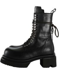 Rick Owens - Lace Up Bogun Boots Rr02F4839 Loo 09" - Lyst
