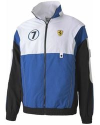 PUMA - Sf Ferrari Race Street Woven Jacket Royal 597939 02" - Lyst