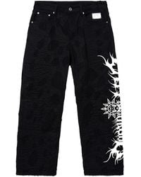 REVENGE - City Morgue Logo Distressed Boro Denim Pant Rev0134" - Lyst