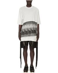 Rick Owens - Jumbo Short-Sleeve T-Shirt "Milk Wash Rr01F2208 Bhep4 5109" - Lyst