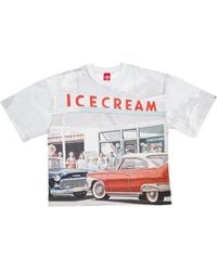 ICECREAM - Storefront Knit T-Shirt 461 7314 Whit" - Lyst