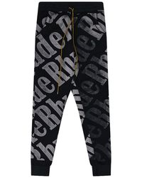 Rhude - All Over Sweatpants Rhdmbtm0244 Blk" - Lyst