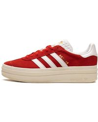 adidas - Gazelle Bold "red" Shoes - Lyst