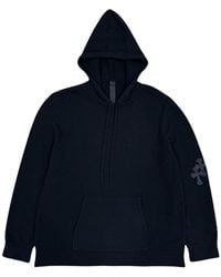 Chrome Hearts - Leather Cross Patch Cashmere Hoodie Chrm1123" - Lyst
