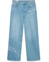 CASABLANCA - Graffiti Denim Jeans "Light Vintage Wash" Ms25 Tr 274 01 Ligh" - Lyst