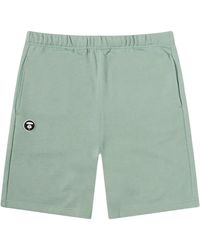 A Bathing Ape - Aape One Point Fleece Shorts 9G00B8X0" - Lyst