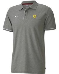 PUMA - Scuderia Ferrari Race Polo "Medium Heather" 597953 03" - Lyst