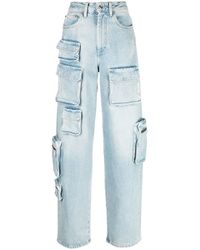Off-White c/o Virgil Abloh - Bleach Multi-Pocket Cargo Jeans "Light" Owyb012F22Den0014000" - Lyst