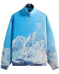 Kith - Team Usa Winter Mountain Quarter Zip "Summit" Khm035073 408" - Lyst