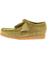 Clarks - Wallabee "Oak Hairy Suede" 26168852" - Lyst