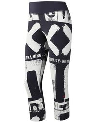 Reebok - Rcf Crossfit Boldface Capri "Lead" Bk3192" - Lyst