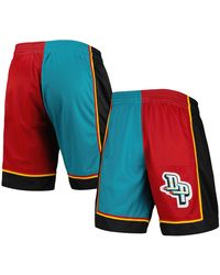 Mitchell & Ness - Split Swingman Shorts "Nba Detroit Pistons 1998" Smsh4855 Dpi98Ppprdtl" - Lyst