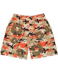 DENIM TEARS - Camo Cotton Wreath Mesh Shorts Dt177" - Lyst