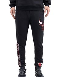 Pro Standard - Nba Chicago Bulls Logo Blended Blk Jogger Pants Bcb451538 Blk" - Lyst