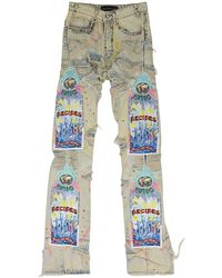 Who Decides War - Studded Straight-Fit Jeans 1120970008Ss24" - Lyst