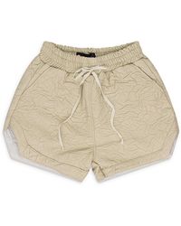 Who Decides War - Crinkled Tailored Shorts "Cream" 1120600019Ss24" - Lyst