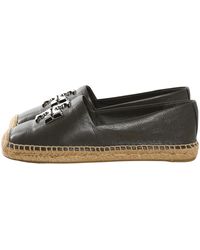 Tory Burch - Eleanor Espadrille Flat "Dark Grigio" 161758 026" - Lyst