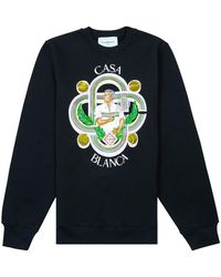 CASABLANCA - Le Joueur Printed Sweatshirt Mf23 Jtp 001 02" - Lyst