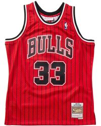 Mitchell & Ness - Nba Scottie Pippen Reload Swingman Jersey "1995 Chicago Bulls - Lyst