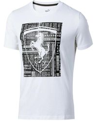 PUMA - Scuderia Ferrari Big Shield T-Shirt 577854 03" - Lyst