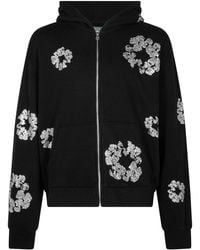 DENIM TEARS - Cashmere Swarovski Cotton Wreath Zip Hoodie Dt075" - Lyst