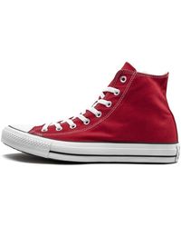 Converse - Chuck Taylor All Star Hi "red" Shoes - Lyst
