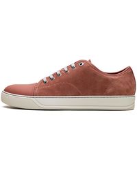Lanvin - Dbb1 Low-Top Leather Sneakers "Clay" Fm Skdbb1 Ana P15 531" - Lyst