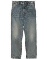 Carhartt - Single Knee Denim Jeans "Worn Used Wash" I032024 01 4Q" - Lyst
