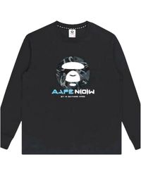 A Bathing Ape - Aape Aapenow Long Sleeve Sweatshirt Jxbjb6Dzk" - Lyst
