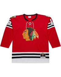 Mitchell & Ness - Nhl Bobby Hull Dark Jersey "1960 Chicago Blackhawks - Lyst
