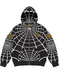 Supreme - Vanson Leathers Spider- Zip Up Hooded Sweatshirt "Ss26 - Lyst