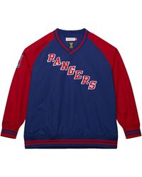 Mitchell & Ness - Nylon Pullover Jacket Vintage Logo "Nhl Rangers" Jk9272 Nyaroya" - Lyst