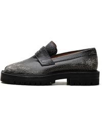 Maison Margiela - Cracked Leather Tabi County Loafer S57Wr0139 P7424 H8328" - Lyst