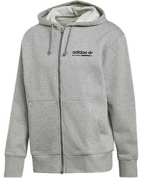 adidas - Originals Kaval Full-Zip Hoodie "Medium Heather" Dh4990" - Lyst