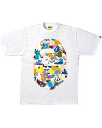 A Bathing Ape - Multi Camo Big Ape Head T-Shirt Jl8Su5V8" - Lyst