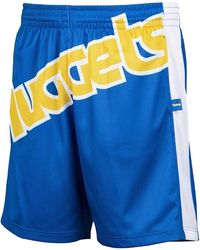 Mitchell & Ness - Blown Out Fashion Shorts "Nba Nuggets" Shorbw19147 Dnuroya" - Lyst