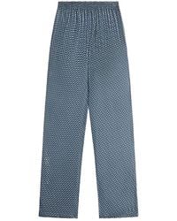 Kith - Ida Monogram Silk Straight Leg Pant 192" - Lyst