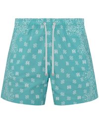 Amiri - Ma Logo Paisley Swimshorts & Pf23Msb011 524" - Lyst