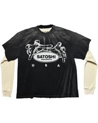 Satoshi Nakamoto - Usa Thermal Long Sleeve T-Shirt Shirt Sat105" - Lyst